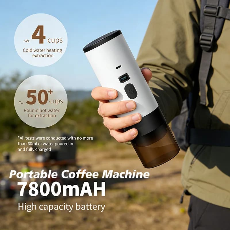 ポータブル 電動コーヒーメーカー 7800mAh